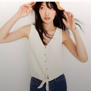 Madewell - Texture & Thread Sleeveless Cream Top